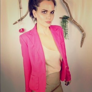 Hot Pink Silk Ralph Lauren Sports Jacket